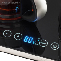 Чайник электрический Kitfort КТ-635, стекло, 1.7 л, 2200 Вт, заварник 0.8 л, серебристый Чайник электрический Kitfort КТ-635, стекло, 1.7 л, 2200 Вт, заварник 0.8 л, серебристый