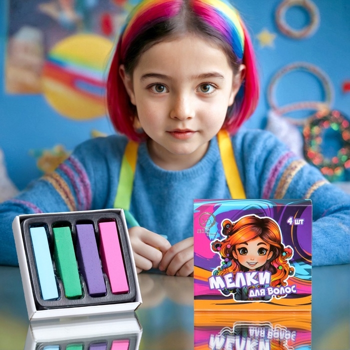 Мелки для волос, 4 шт.