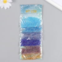 Бисер круглый 12/0 "Облака" перламутр 6 цветов х 20 гр 20х8 см Бисер круглый 12/0 "Облака" перламутр 6 цветов х 20 гр 20х8 см