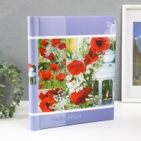 Фотоальбом магнитный 23х28 см. 10 листов, "Маки" Фотоальбом магнитный 23х28 см. 10 листов, "Маки"