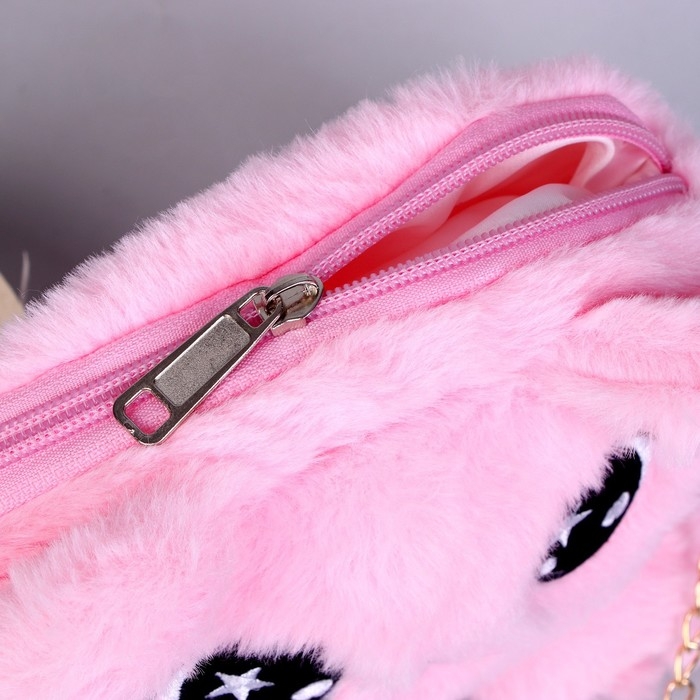 Сумка детская меховая &laquo;Котик&raquo;, 15,5х12,7х4 см