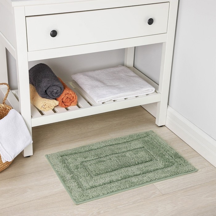 Коврик для дома SAVANNA &laquo;Мягкость&raquo;, 50&times;80 см, цвет зелёный