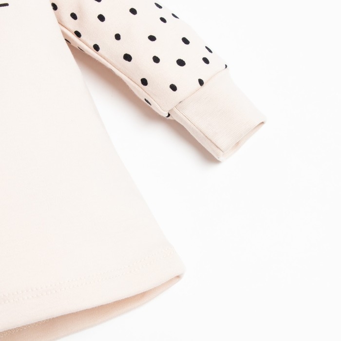 Комплект: джемпер и брюки Крошка Я &laquo;Киса&raquo;, рост 68-74 см, цвет бежевый