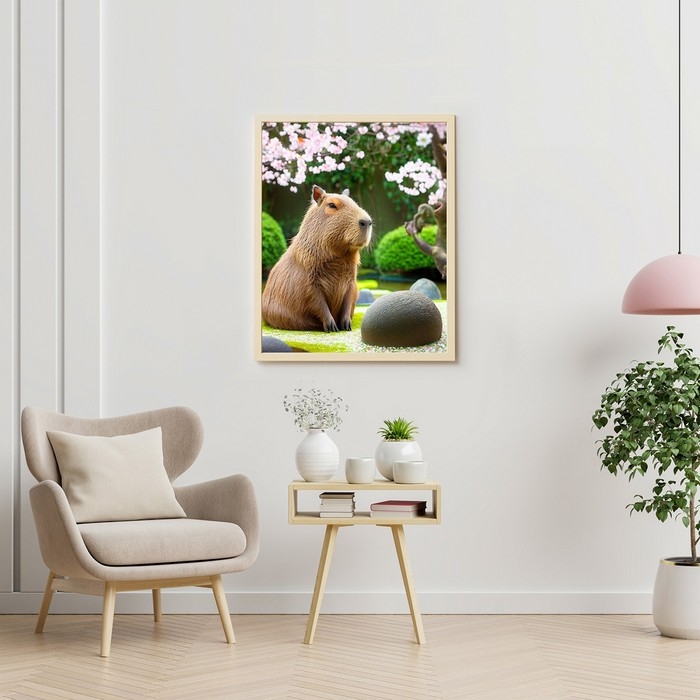 Картина по номерам &laquo;Капибара&raquo; 28 цветов, 40 &times; 50 см