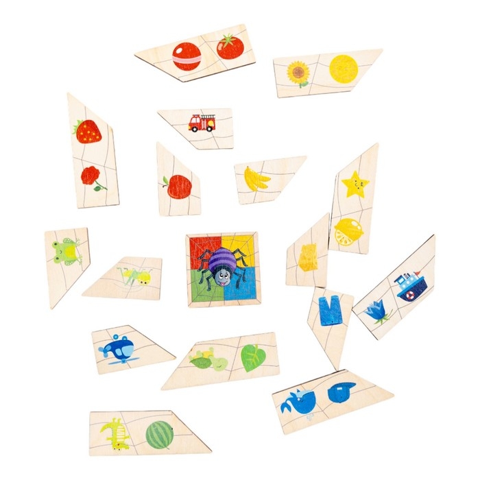 Пазлы из дерева &laquo;Паучок. Цвета&raquo;