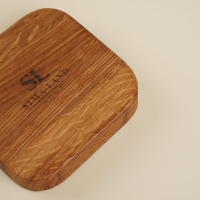 Набор тарелок - подставок из дуба Sima-Land Home, 10&times;10&times;2 см, 3 шт