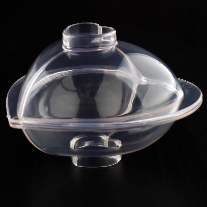 Набор молдов Доляна &laquo;Сердца&raquo;, 3 шт, 11,2&times;10,5&times;9,5 / 9&times;7,7&times;6,5 / 7&times;5,5&times;4,5 см, цвет прозрачный