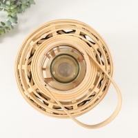 Подсвечник бамбук "Фонарик. Переплёт" 33х23х23 см