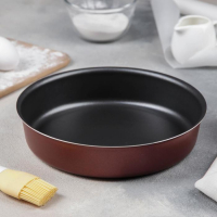 Форма для торта &laquo;Забава&raquo;, 1,6 л, d=22 см, антипригарное покрытие, цвет бордовый