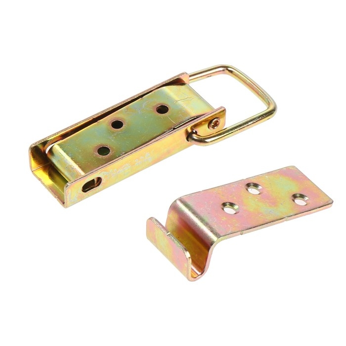 Замок защелка на ящик ТУНДРА, 7,5 см, оцинкованная