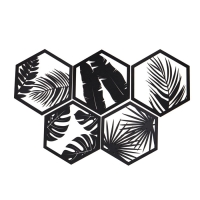 Декор настенный, панно для интерьера из дерева "Папоротник", 5 модулей 32 х 27.5 см Декор настенный, панно для интерьера из дерева "Папоротник", 5 модулей 32 х 27.5 см