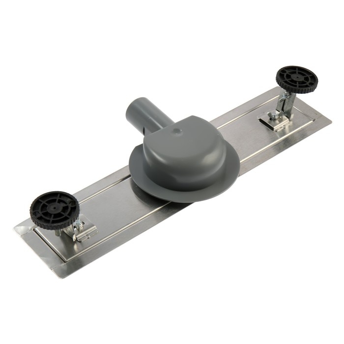 Трап ZEIN, c флaнцeм свободного вращения 360&deg;, 7х40 см, d=40/50 мм, нерж. сталь, сатин