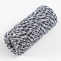 Пряжа 100% целлюлоза "Softino Raffia Color Melange" кручёная, чёрная 100м &plusmn;2м 87 гр