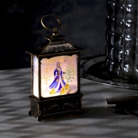 Светодиодная фигура &laquo;Снегурочка&raquo; 7.6 &times; 13.5 &times; 3.2 см, пластик, батарейки AG13х3 (в комплекте), свечение тёплое белое