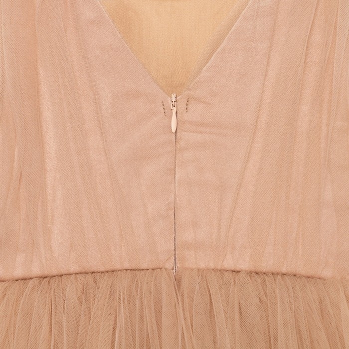 Платье для девочки нарядное KAFTAN, рост 122-128 см (34), бежевый