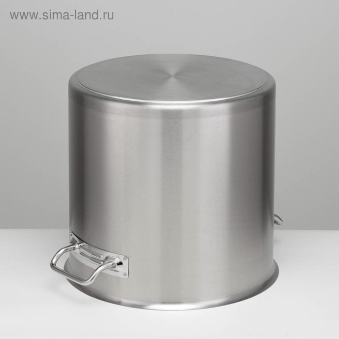 Котёл, 37 л, d=36 см, h=36 см, металлическая крышка, капсульное дно, индукция, нержавеющая сталь Котёл, 37 л, d=36 см, h=36 см, металлическая крышка, капсульное дно, индукция, нержавеющая сталь