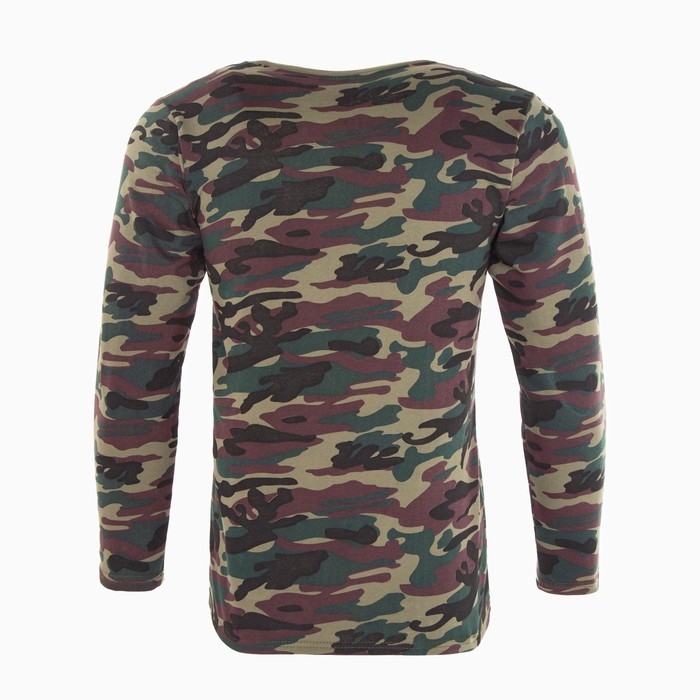 Лонгслив мужской, цвет зелёный камуфляж/пятна МИКС, размер 48 Лонгслив мужской, цвет зелёный камуфляж/пятна МИКС, размер 48