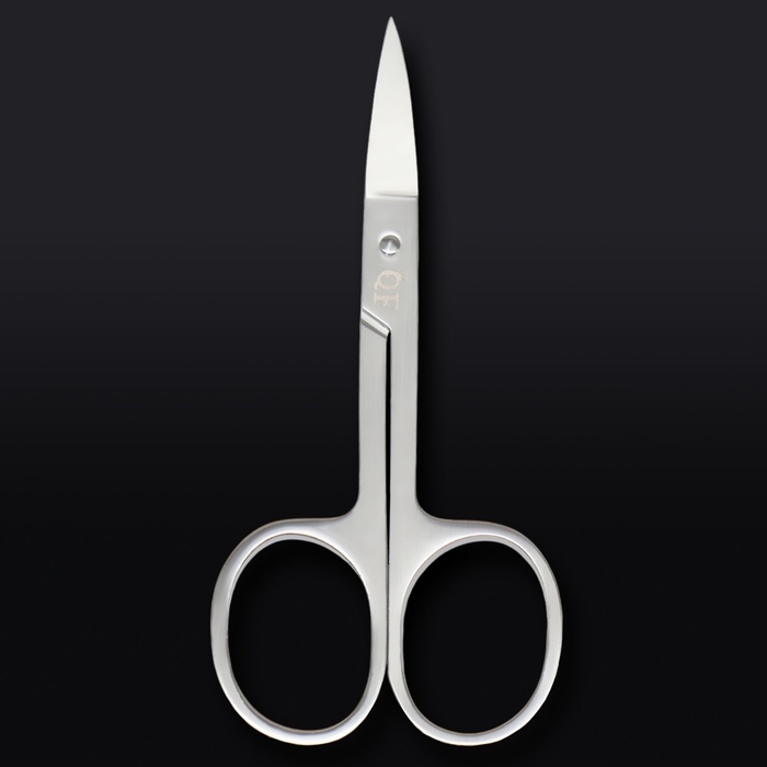 Ножницы маникюрные «Premium», загнутые, широкие, 9 см, на блистере, цвет серебристый Ножницы маникюрные «Premium», загнутые, широкие, 9 см, на блистере, цвет серебристый