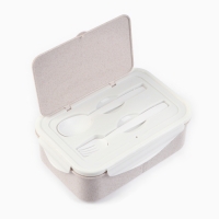 Ланч-бокс "Фламинго", 1.4 л, 21.5 х 7.3 х 15 см, белый