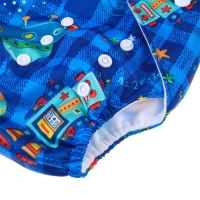 Многоразовый подгузник &laquo;Космос&raquo;, 3-15 кг, цвет синий, Крошка Я