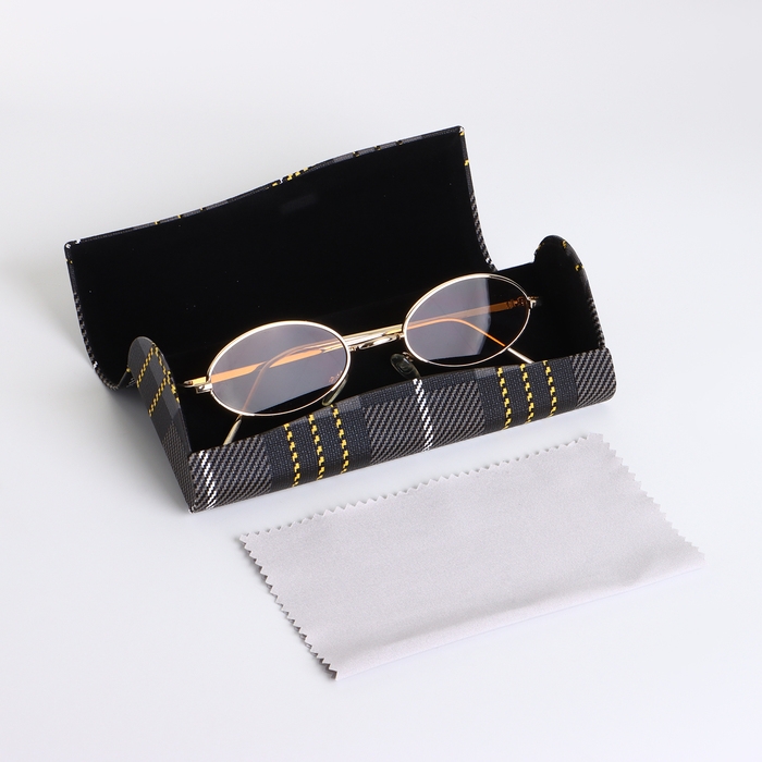 Футляр для очков на магните, длина 16 см, цвет чёрный