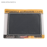 Коврик противоскольязщий 18х13 см, стразы, черный