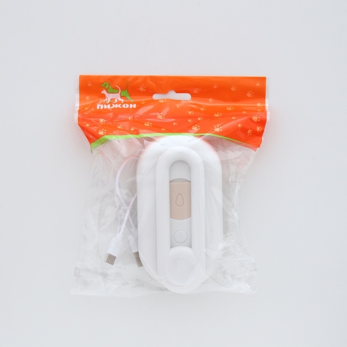 Паровая щетка-расческа для животных, с USB-зарядкой и выдвижной ручкой, белая Паровая щетка-расческа для животных, с USB-зарядкой и выдвижной ручкой, белая