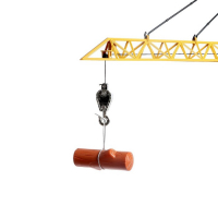 Кран &laquo;Стройка&raquo;, дистанционное управление, 3 варианта сборки, высота 1,28 м, цвет жёлтый