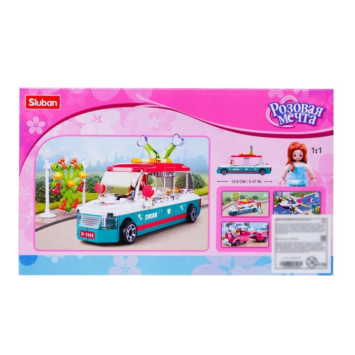 Конструктор Розовая Мечта &laquo;Пляжная машинка&raquo;, 117 деталей