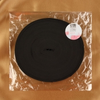 Резинка вязаная, 30 мм, 25 &plusmn; 2 м, цвет чёрный