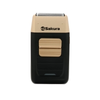 Электробритва Sakura SA-5426BK, сеточная, 2 плавающие головки, сухое бритьё, черная