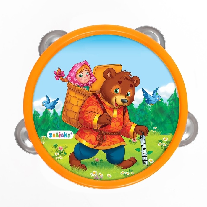 Музыкальная игрушка бубен «Машенька и медведь!» Музыкальная игрушка бубен «Машенька и медведь!»
