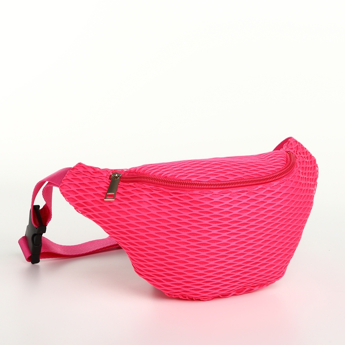 Поясная сумка на молнии, цвет розовый Поясная сумка на молнии, цвет розовый