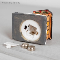 Светодиодная фигура «Дом с еловой гирляндой», керамика, батарейки AG13х3 (в комплекте), свечение тёплое белое Светодиодная фигура «Дом с еловой гирляндой», керамика, батарейки AG13х3 (в комплекте), свечение тёплое белое