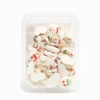 Новый год. Сахарные медальоны Top decor, "Снеговики", 35 х 23 мм, набор 63 шт