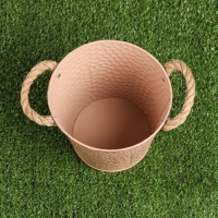 Кашпо "Ведерко чешуя" МИКС, 16х16х14см