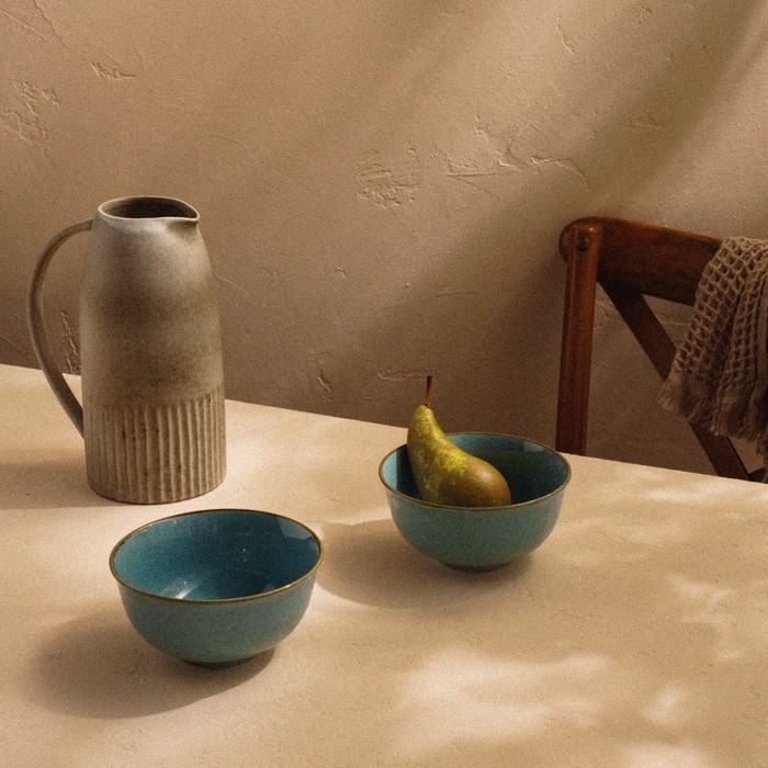 Набор салатников фарфоровых SL Home «Аззура», 750 мл, d=15 см, цвет голубой Набор салатников фарфоровых SL Home «Аззура», 750 мл, d=15 см, цвет голубой