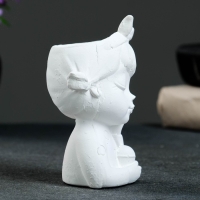 Кашпо - органайзер "Спящая девочка" белая, 7,5х12,510,5см Кашпо - органайзер "Спящая девочка" белая, 7,5х12,510,5см