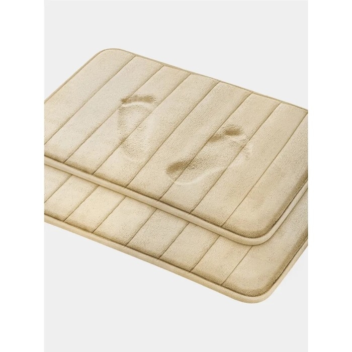 Коврик для ванной с эффектом памяти SAVANNA Memory foam, 50&times;80 см, цвет бежевый