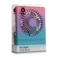 Портативный вентилятор YS2202B, 500 мАч, 3 режима, вход micro-USB, провод,градиент холодный