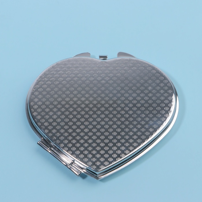Зеркало складное, 7 &times; 6 см, цвет серебристый