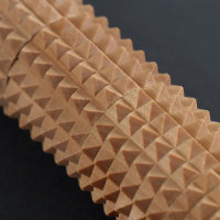 Массажёр &laquo;Скалка&raquo; для спины, d = 4 &times; 42 см, деревянный, с шипами