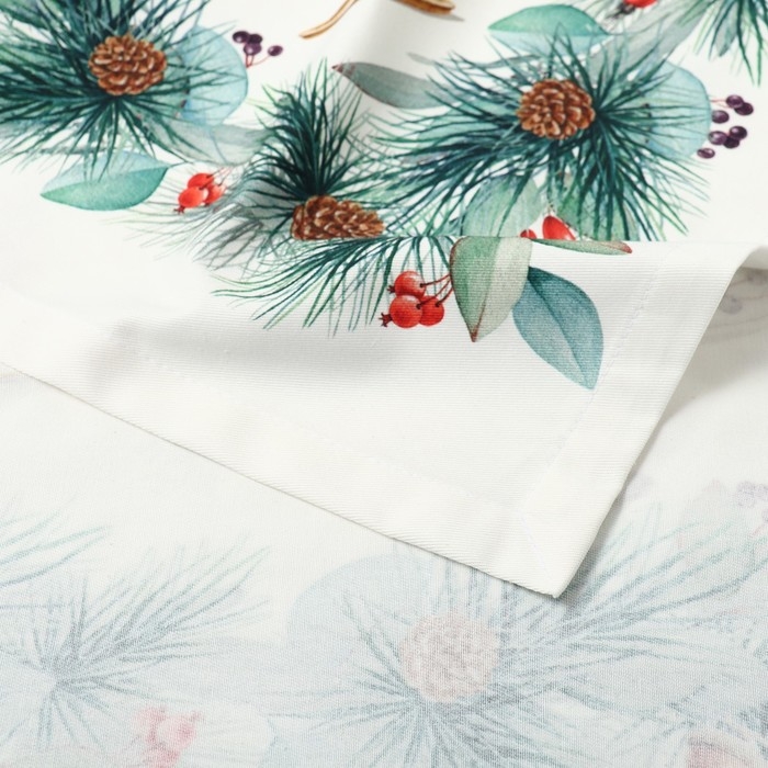 Набор столовый  New Years treat скат.150х180см +/-3см с ВГМО, салф.40х40см-8 шт, 100%хл