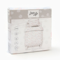 Комплект постельного белья LoveLife "Радуга" 112*143 см, 60*120+20 см, 40*60 см, сатин, 100% хлопок Комплект постельного белья LoveLife "Радуга" 112*143 см, 60*120+20 см, 40*60 см, сатин, 100% хлопок