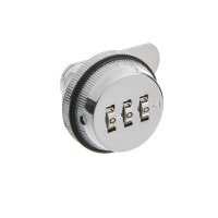 Замок кодовый ТУНДРА, для почтового ящика, цвет хром, длина резьбовой части 20 мм Замок кодовый ТУНДРА, для почтового ящика, цвет хром, длина резьбовой части 20 мм