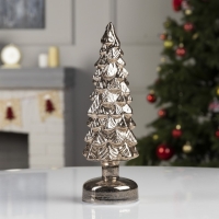 Светодиодная фигура «Золотистая ёлка» 9 × 29 × 9 см, стекло, батарейки АААх3 (не в комплекте), свечение тёплое белое Светодиодная фигура «Золотистая ёлка» 9 × 29 × 9 см, стекло, батарейки АААх3 (не в комплекте), свечение тёплое белое