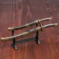 Сув. изделие катаны 2в1 на подставке, ножны дерево, шоко 18/23,5см Сув. изделие катаны 2в1 на подставке, ножны дерево, шоко 18/23,5см