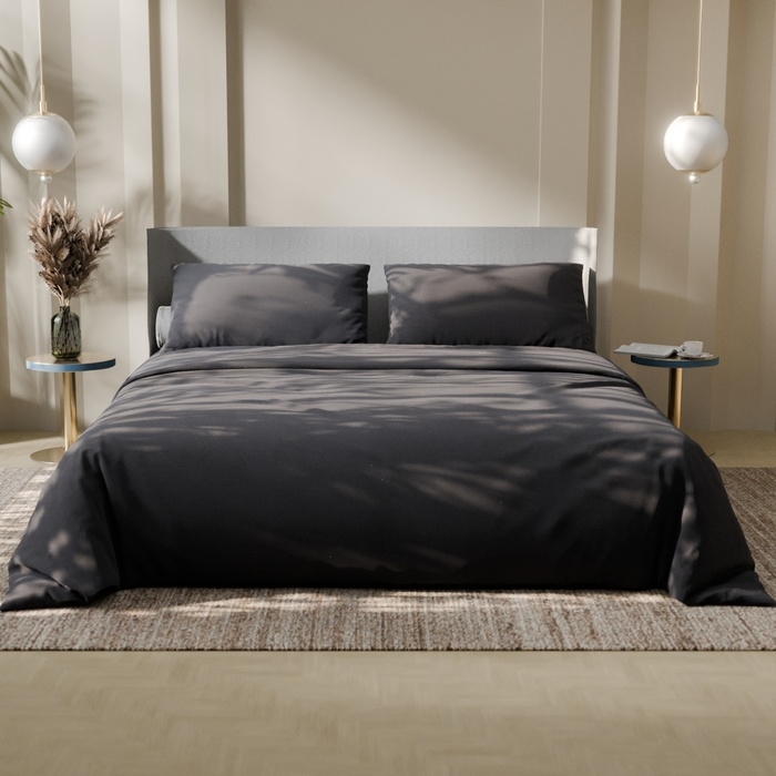 Постельное бельё Этель 1,5 сп &laquo;Серая гавань&raquo; 143х215, 150х214, 50х70 см-2 шт,100% хлопок, бязь 125г/м2