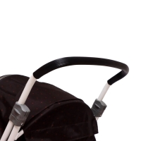 Санки-коляска &laquo;Наши детки 3-1К&raquo;, принт: в горошек шоколадный