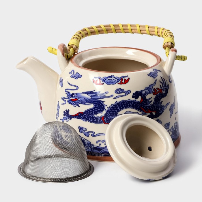 Чайник заварочный &laquo;Синий дракон&raquo;, 900 мл, с металлическим ситом